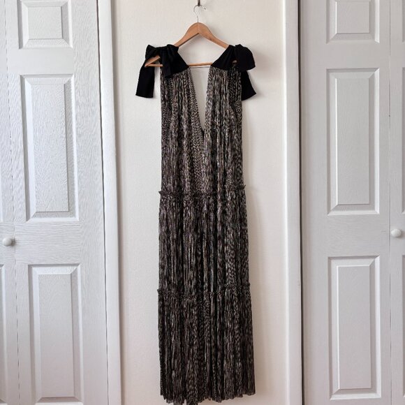 Sabina Musayev Ray Metallic Maxi Dress in Gold - Picture 7 of 9